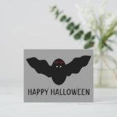 Creepy Halloween Vampire Bat Custom Briefkaart (Staand voorkant)