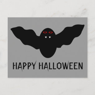 Creepy Halloween Vampire Bat Custom Briefkaart