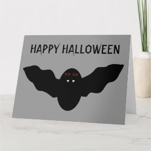Creepy Halloween Vampire Bat Custom Kaart