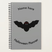Creepy Halloween Vampire Bat Custom Planner (Voorkant)