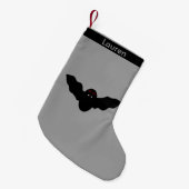 Creepy Halloween Vampire Bat Custom Stocking Kleine Kerstsok (Voorkant (Hangend))