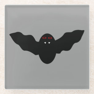 Creepy Halloween Vampire Bat Glazen Onderzetter