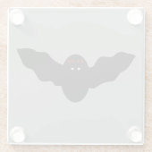 Creepy Halloween Vampire Bat Glazen Onderzetter (Achterkant)