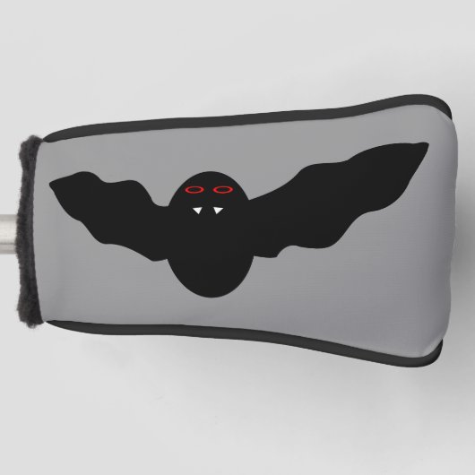 Creepy Halloween Vampire Bat Golf Putter Hoesje Golfheadcover (Voorkant)