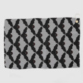 Creepy Halloween Vampire Bat Golf Towel Golfhanddoek (Horizontaal)