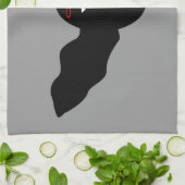 Creepy Halloween Vampire Bat Kitchen Towel Theedoek (Gevouwen)