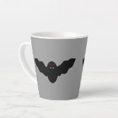Creepy Halloween Vampire Bat Latte Mok (Linkerhoek)