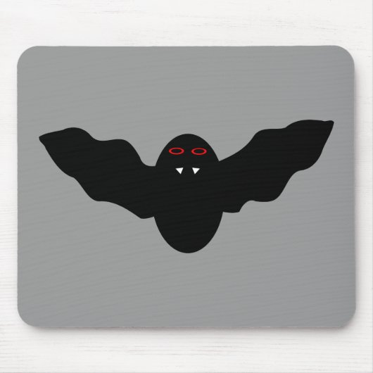 Creepy Halloween Vampire Bat Mousepad Muismat (Voorkant)