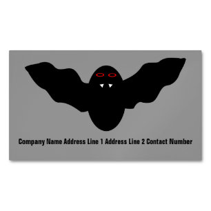 Creepy Halloween Vampire Bat Persoonlijk Magnetisch Visitekaartje