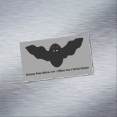 Creepy Halloween Vampire Bat Persoonlijk Magnetisch Visitekaartje (Voorbeeld)