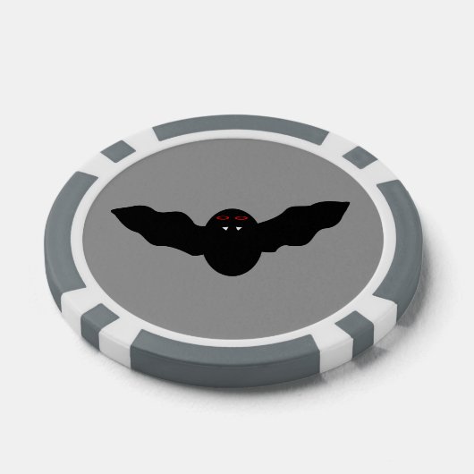 Creepy Halloween Vampire Bat Poker Chips (Enkel)