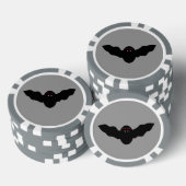 Creepy Halloween Vampire Bat Poker Chips (Opstapeling)