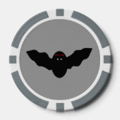 Creepy Halloween Vampire Bat Poker Chips (Voorkant)