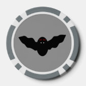 Creepy Halloween Vampire Bat Poker Chips (Achterkant)