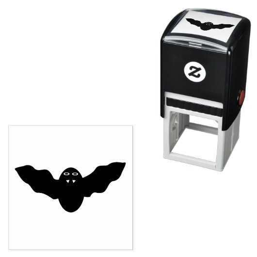Creepy Halloween Vampire Bat Self Inking Stamp Zelfinktende Stempel (In situ)