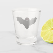 Creepy Halloween Vampire Bat Shot Glas (Achterkant)