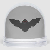 Creepy Halloween Vampire Bat Sneeuwbol (Achterkant)