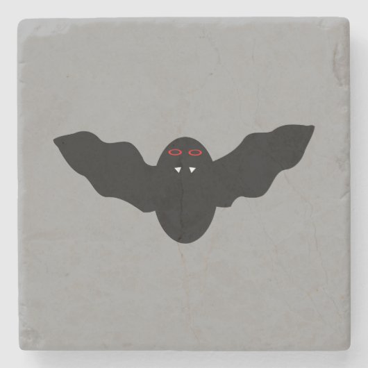 Creepy Halloween Vampire Bat Stone Onderzetter (Voorkant)