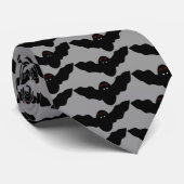 Creepy Halloween Vampire Bat Stropdas (Opgerold)