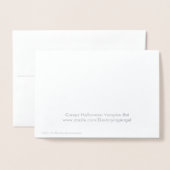 Creepy Halloween Vampire Folie Kaart (Met envelop)