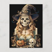 Creepy Halloween Witch Briefkaart (Voorkant)