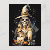 Creepy Halloween Witch Briefkaart (Voorkant)