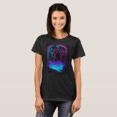 Creepy Halloween Zombie Girls T-shirt (Voorkant volledig)