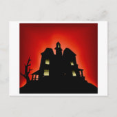 Creepy Haunted House Briefkaart (Voorkant)