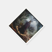 Creepy Haunted House en zijn Ghost - Hallowen Servet (Hoek)