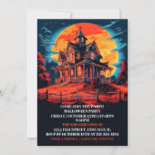 Creepy Haunted House Halloween Bash Uitnodigingen (Voorkant)