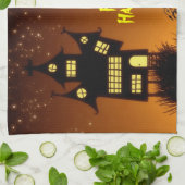 Creepy Haunted House Halloween Decorative Theedoek (Gevouwen)