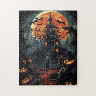 Creepy Haunted House Zombie Halloween Party Legpuzzel