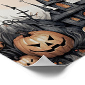Creepy Haunted Mansion Halloween Party Poster (Hoek)