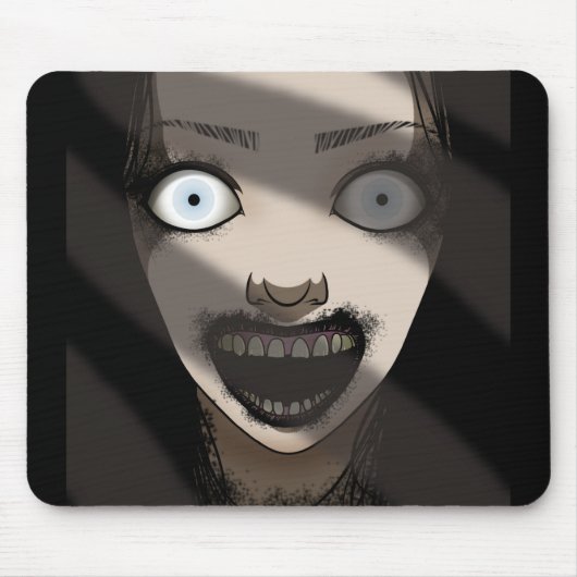 Creepy Haunting Ghost Lady Muismat (Voorkant)