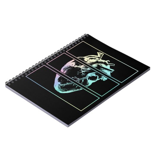 Creepy Heart Human Anatomy Witchy Emo Pastel Gothi Notitieboek (Linkerzijde)
