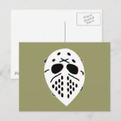 Creepy Hockey Mask Producten Briefkaart (Voorkant / Achterkant)