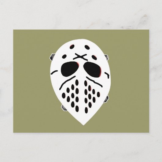 Creepy Hockey Mask Producten Briefkaart (Voorkant)