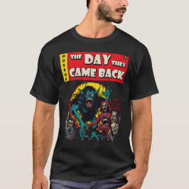 Creepy  Horror Comic Book Enge Zombies T-shirt