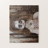 Creepy Horror Doll in Sepia Tones Legpuzzel (Verticaal)