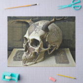 Creepy Human Antlered Skull-ontkoppeling Tissuepapier (Craft)