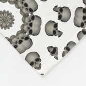 Creepy Human Skull Mandala Fleece Deken (Hoek)