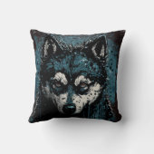 Creepy Husky Kussen (Achterkant)