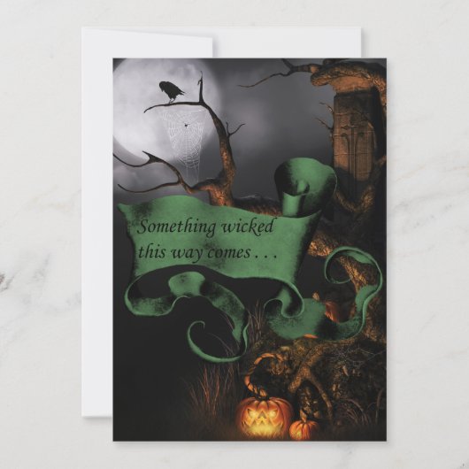 Creepy Iets onzin uitnodiging (Voorkant)