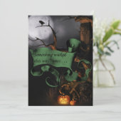 Creepy Iets onzin uitnodiging (Staand voorkant)