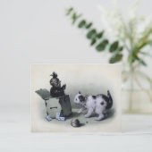  Creepy Jack in de doos Briefkaart (Staand voorkant)