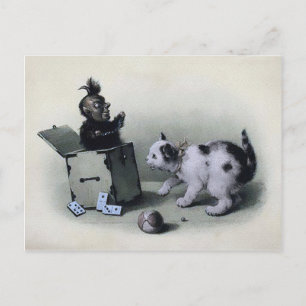 Creepy Jack in de doos Briefkaart