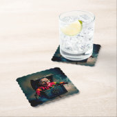 Creepy Jack in the Box Kartonnen Onderzetters (Insitu)