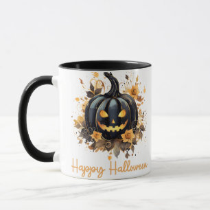 Creepy Jack-O' Lantern Bloemen Happy Halloween Mok
