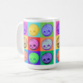 Creepy Jack-O-Lantern Color Pop Koffiemok (Voorkant links)