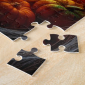 Creepy Jack-O-Lantern en spinnen Legpuzzel (Zijkant)